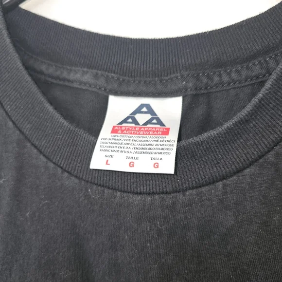 Vintage embroidered t-shirt sz Large - Picture 2 of 2